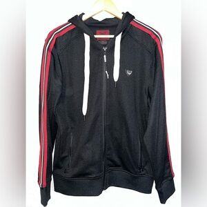 Men’s dark gray industry hoodie jacket. New. Medium